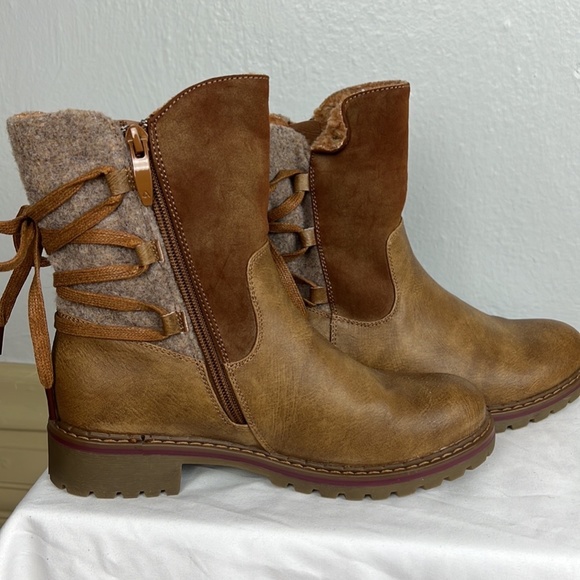 Patrizia by Spring Step Dawna Bootie (Brown) - 36 - Picture 4 of 16